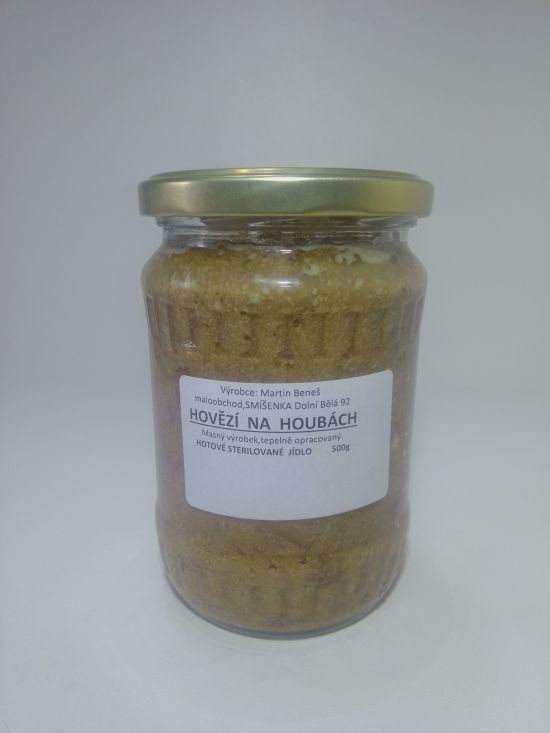 Hovězí na houbach